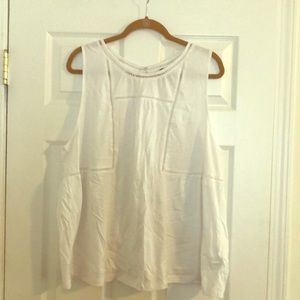 Old Navy white sleeveless shirt